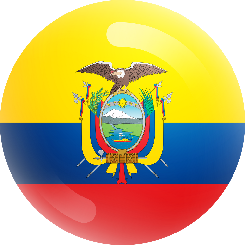 Ecuador Flag 3D Icon